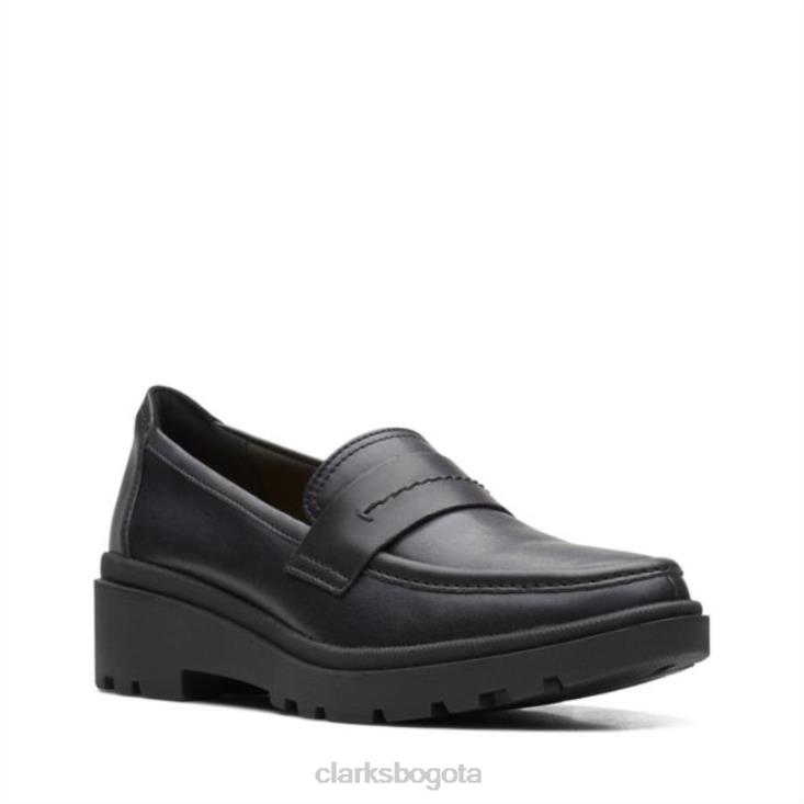 Clarks 0DX8L6242 clarks calla facilidad cuero negro cuero negro unisexo cuero negro