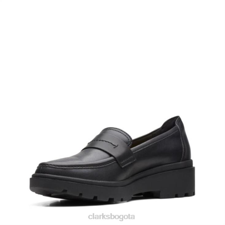 Clarks 0DX8L6242 clarks calla facilidad cuero negro cuero negro unisexo cuero negro