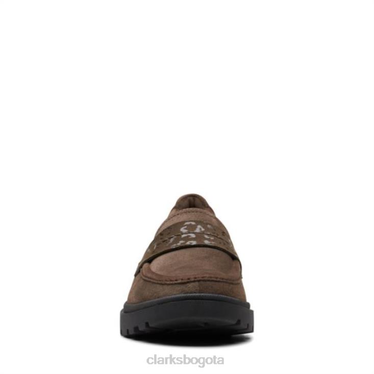 Clarks 0DX8L6243 gamuza oliva oscuro clarks calla facilidad gamuza oliva oscuro unisexo ante oliva oscuro