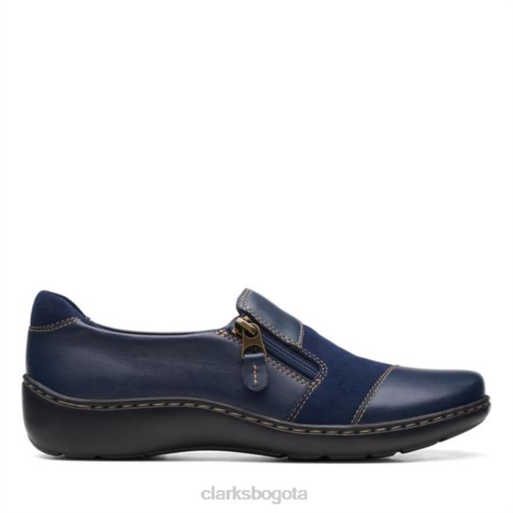 Clarks 0DX8L6251 combinación azul marino clarks cora harbour combinación azul marino mujer combinación azul marino