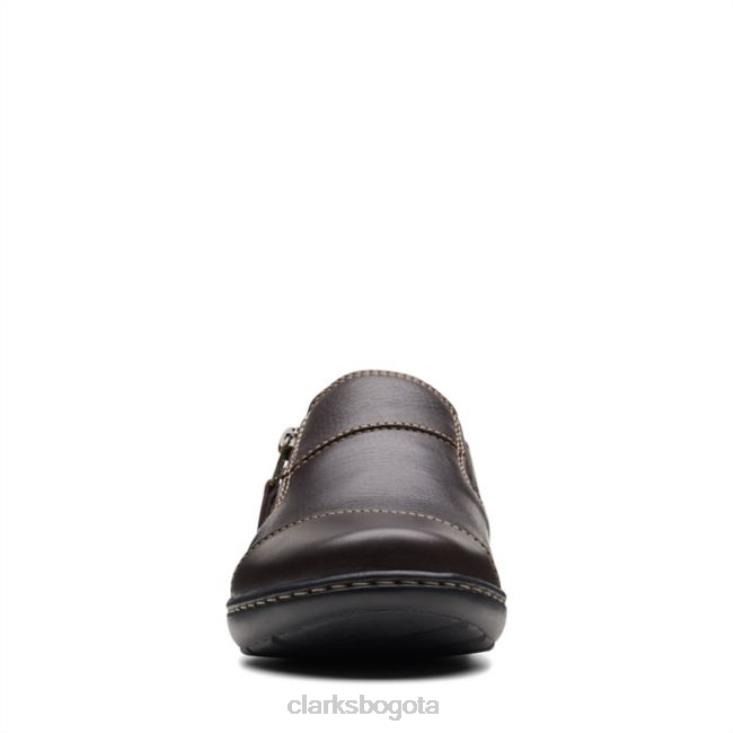 Clarks 0DX8L6253 cora harbour cuero marrón oscuro clarks cuero marrón oscuro unisexo cuero marrón oscuro