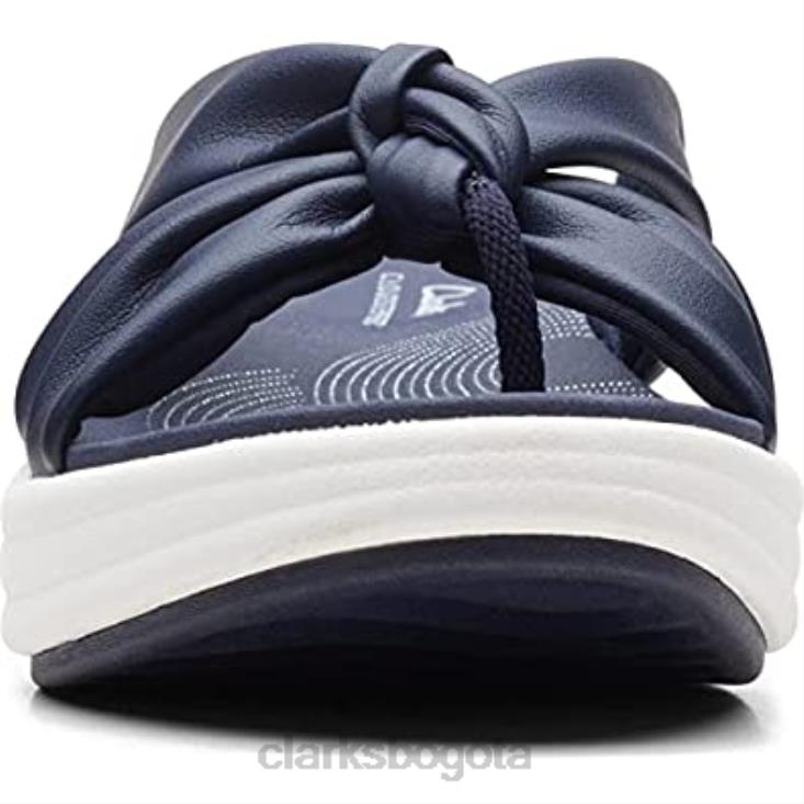 Clarks 0DX8L626 Sandalia clarks drift ave con cuña para mujer azul marino oscuro sintético mujer sintético azul marino oscuro