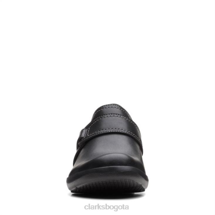 Clarks 0DX8L6263 angie poppy cuero negro clarks cuero negro mujer cuero negro