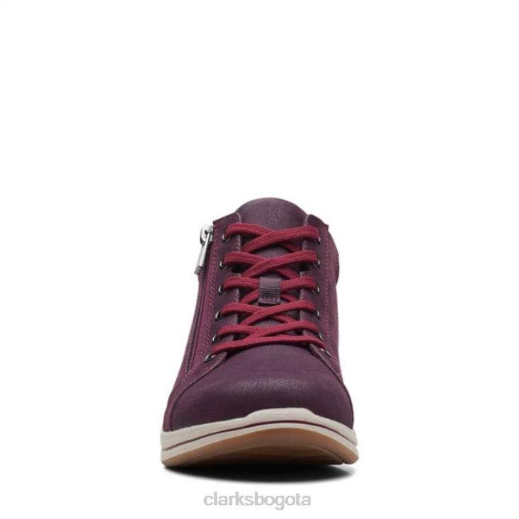 Clarks 0DX8L6268 clarks burdeos brisa deslizante burdeos mujer borgoña