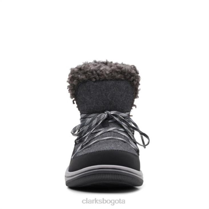 Clarks 0DX8L6279 brisa glaciar textil negro clarks textil negro mujer textil negro