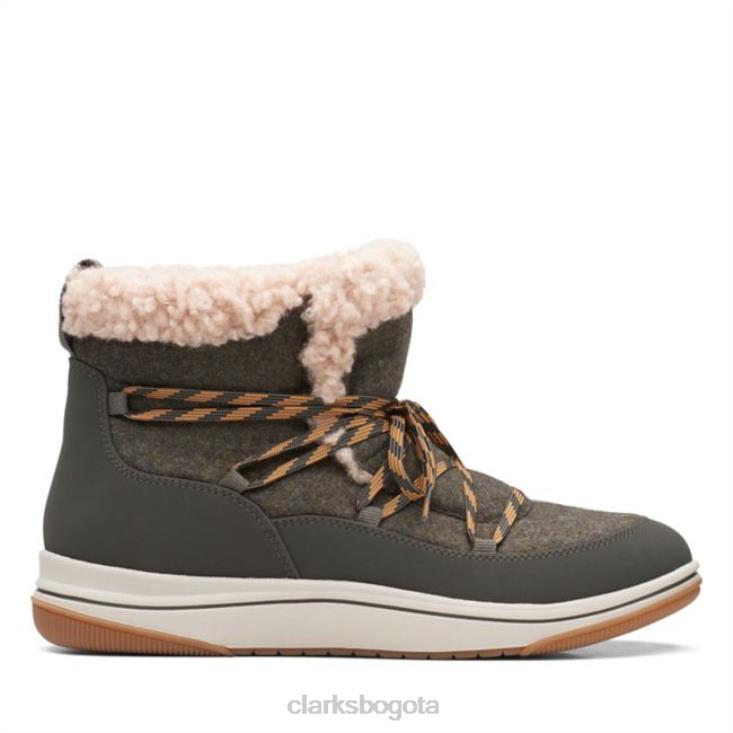 Clarks 0DX8L6280 Combi oliva oscuro Clarks Breeze Glacier Combi oliva oscuro unisexo combinación oliva oscuro