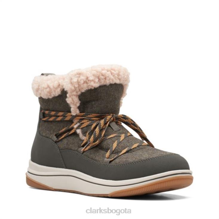 Clarks 0DX8L6280 Combi oliva oscuro Clarks Breeze Glacier Combi oliva oscuro unisexo combinación oliva oscuro