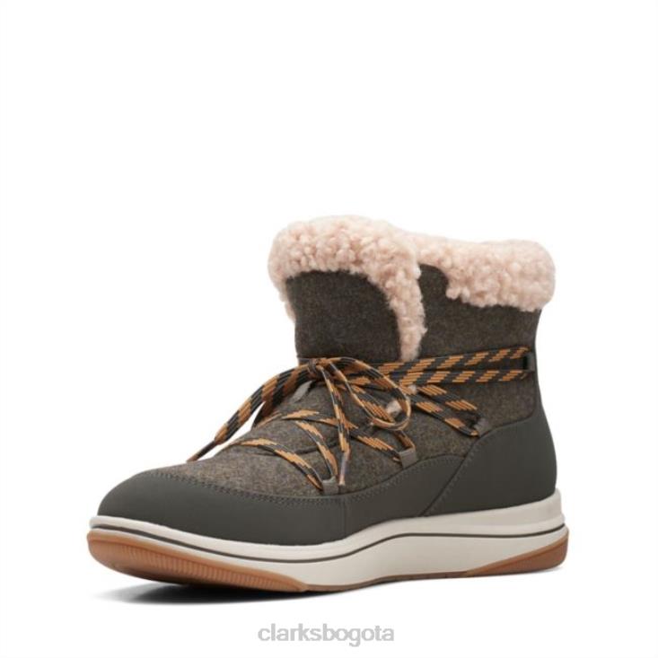 Clarks 0DX8L6280 Combi oliva oscuro Clarks Breeze Glacier Combi oliva oscuro unisexo combinación oliva oscuro