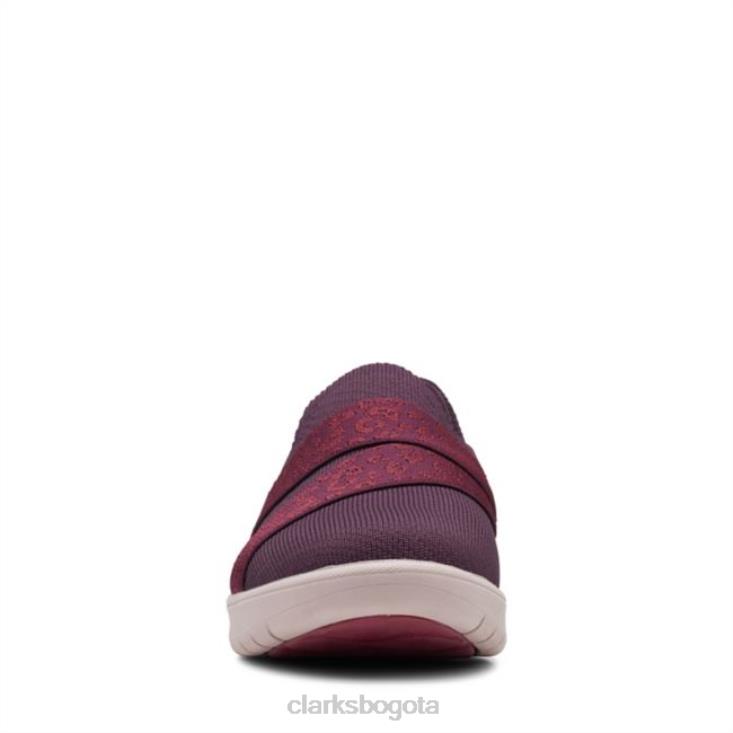 Clarks 0DX8L6284 punto burdeos adella stride clarks de punto burdeos mujer punto burdeos