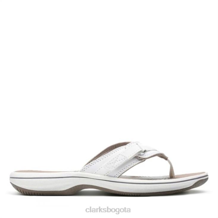 Clarks 0DX8L6292 brisa sintética blanca mar blanco clarks sintéticos mujer sintético blanco