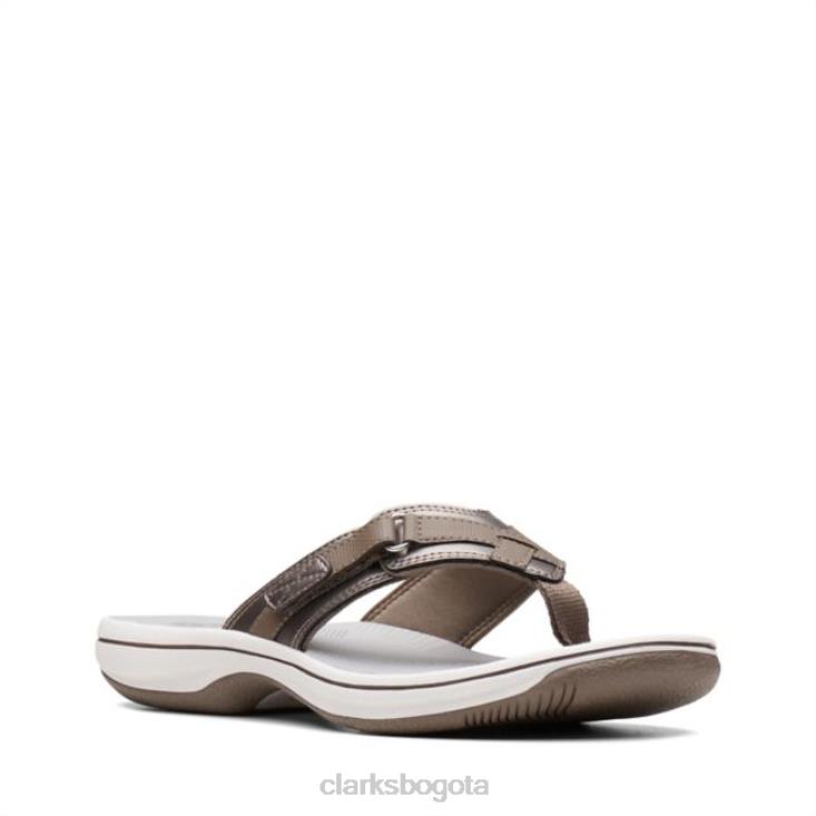 Clarks 0DX8L6294 brisa marina peltre peltre sintético clarks sintéticos mujer peltre sintético