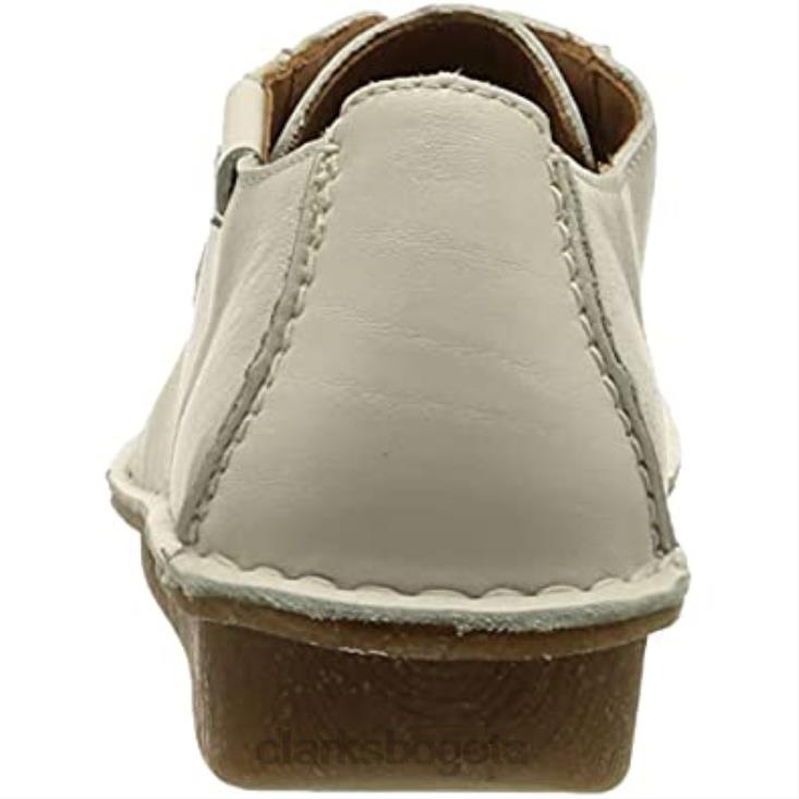 Clarks 0DX8L630 clarks de cuero blanco oxford fun ny dream para mujer mujer