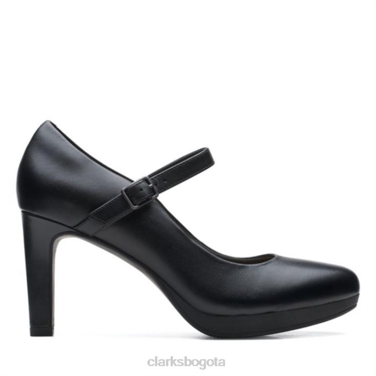 Clarks 0DX8L6304 cuero negro clarks ambir brillo cuero negro mujer cuero negro