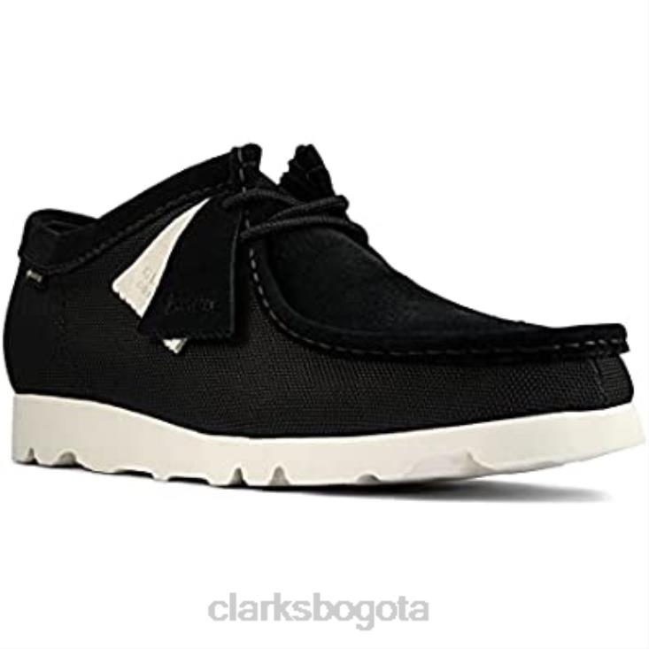 Clarks 0DX8L631 zapatos de vestir originales wallabee gtx para hombre clarks lona negra hombres lienzo negro