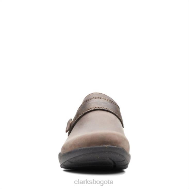 Clarks 0DX8L6322 clarks roseville dot topo oscuro topo oscuro mujer gris pardo oscuro