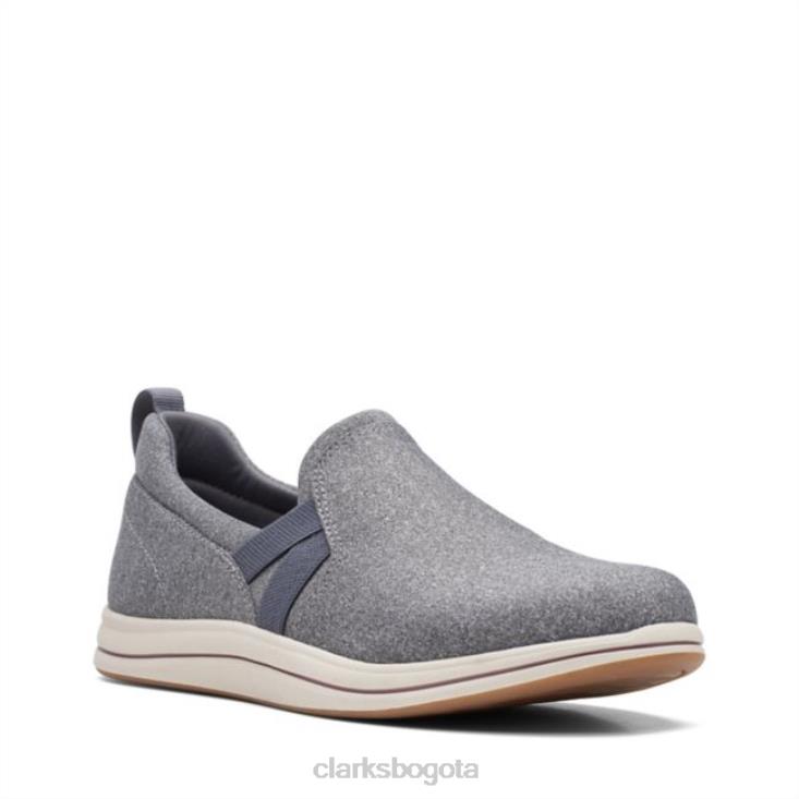 Clarks 0DX8L6340 brisa gris oscuro bali clarks gris oscuro mujer gris oscuro