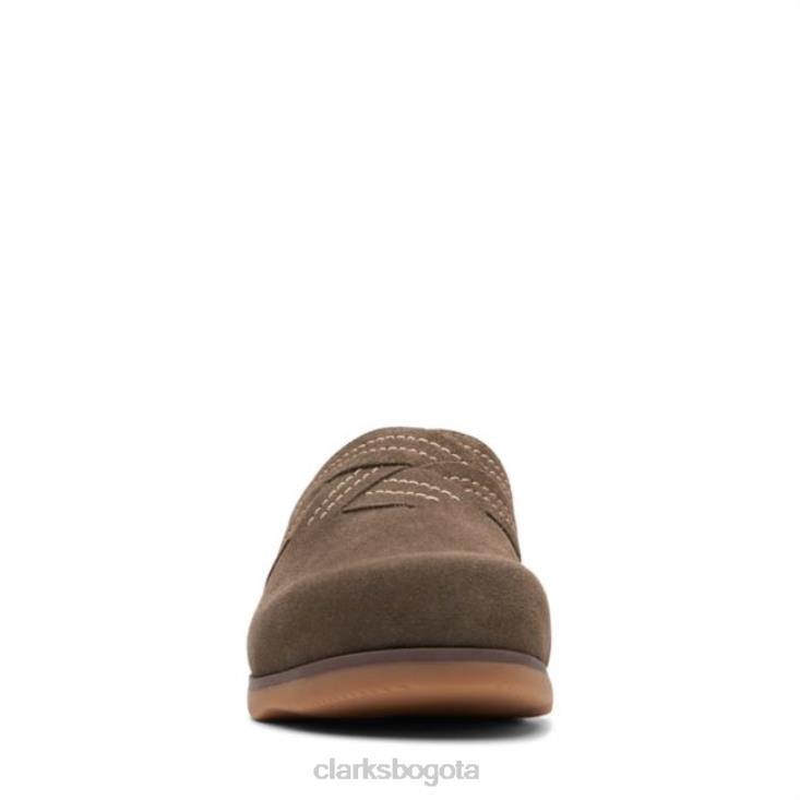 Clarks 0DX8L6348 gamuza oliva oscuro brynn glide gamuza oliva oscuro clarks mujer ante oliva oscuro