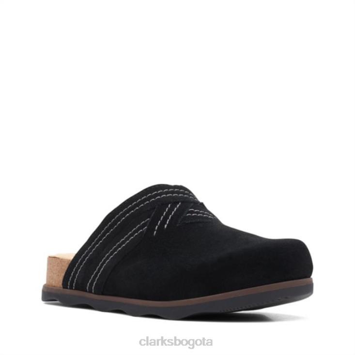 Clarks 0DX8L6350 brynn glide ante negro clarks ante negro mujer ante negro