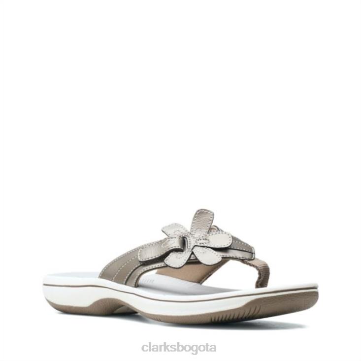 Clarks 0DX8L6357 Brinkley flora peltre peltre clarks mujer estaño