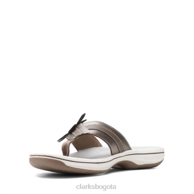 Clarks 0DX8L6357 Brinkley flora peltre peltre clarks mujer estaño