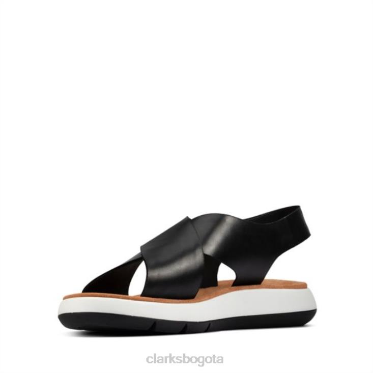 Clarks 0DX8L6367 jemsa cross cuero negro clarks cuero negro mujer cuero negro