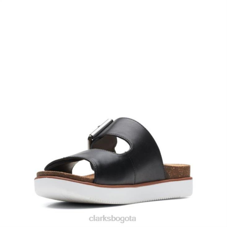 Clarks 0DX8L6368 cuero negro clarks elayne facilidad cuero negro unisexo cuero negro