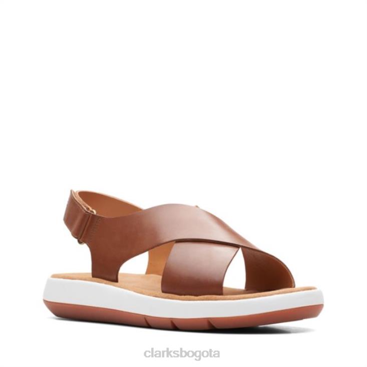 Clarks 0DX8L6369 clarks cuero tostado oscuro jemsa cross cuero tostado oscuro unisexo cuero bronceado oscuro