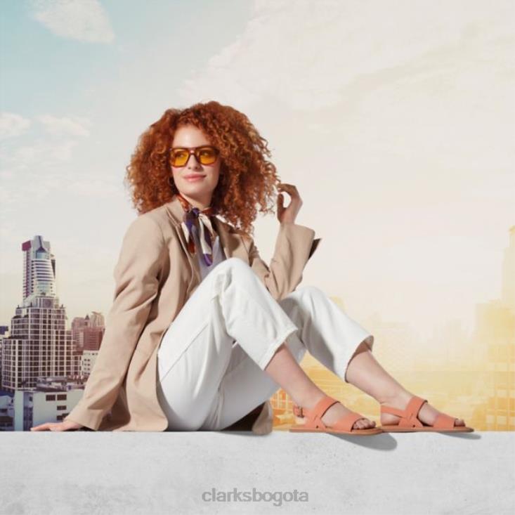 Clarks 0DX8L6374 correa karsea coral claro coral claro clarks unisexo coral claro