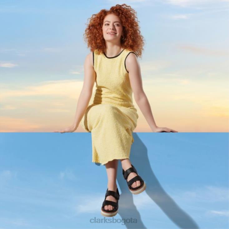 Clarks 0DX8L6377 clarks cuero negro orianna sea cuero negro mujer cuero negro