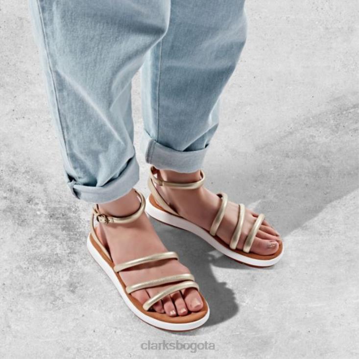 Clarks 0DX8L6380 clarks de cuero champagne estilo jemsa champagne leather unisexo cuero champán