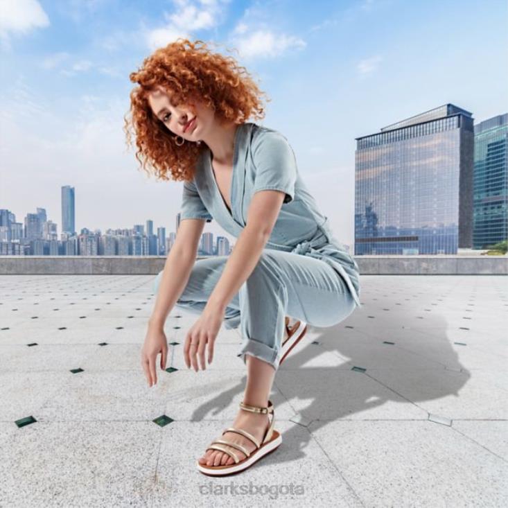 Clarks 0DX8L6380 clarks de cuero champagne estilo jemsa champagne leather unisexo cuero champán