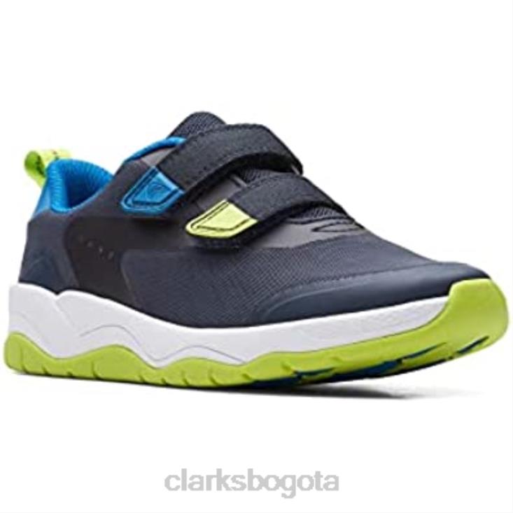 Clarks 0DX8L639 Zapatillas c lowder race niño textil azul clarks niños