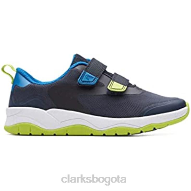 Clarks 0DX8L639 Zapatillas c lowder race niño textil azul clarks niños