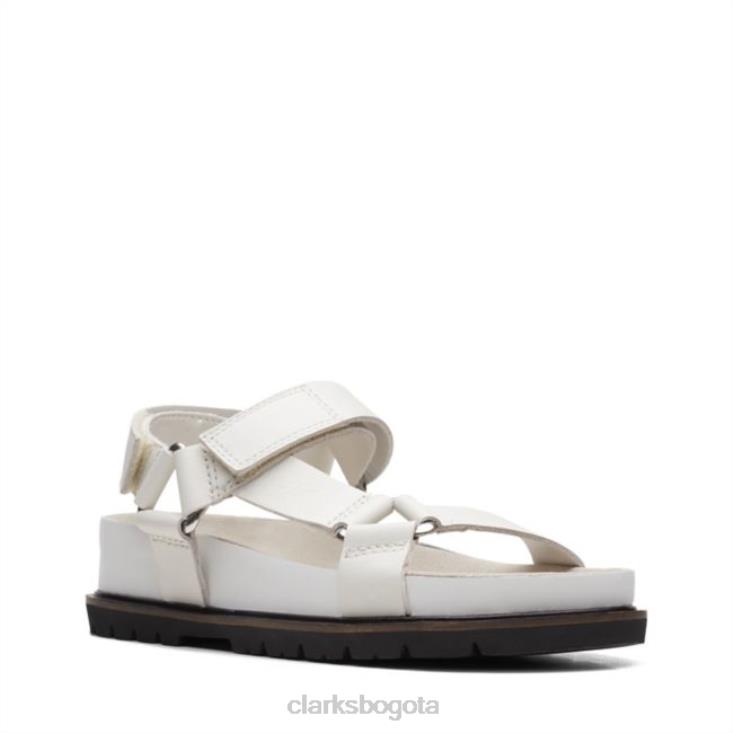 Clarks 0DX8L6395 clarks orianna sporty cuero blanco unisexo cuero blanco