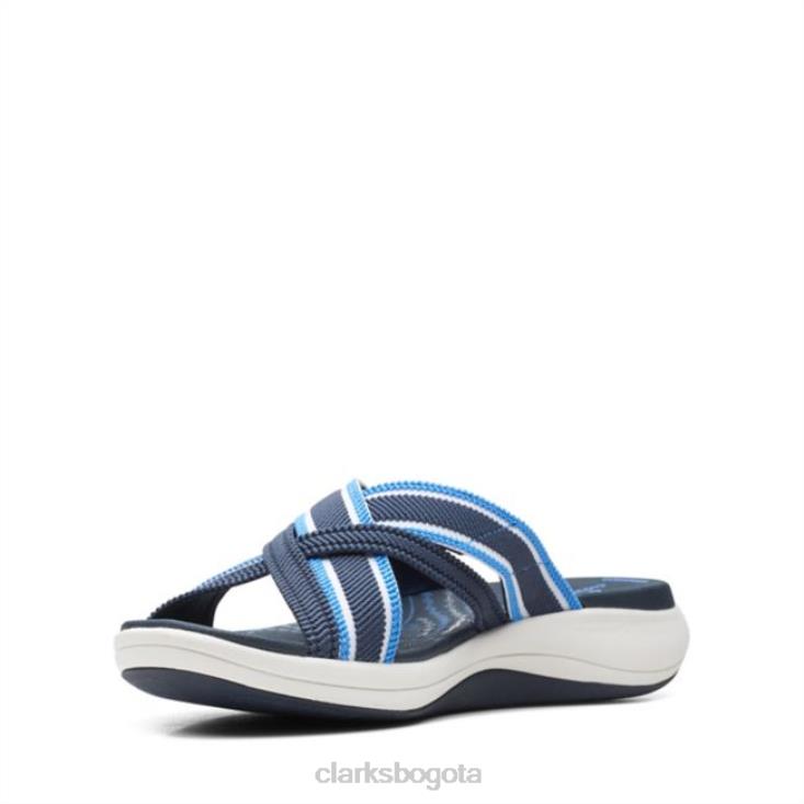 Clarks 0DX8L6403 txt azul marino oscuro clarks mira isle txt azul marino oscuro mujer texto azul marino oscuro