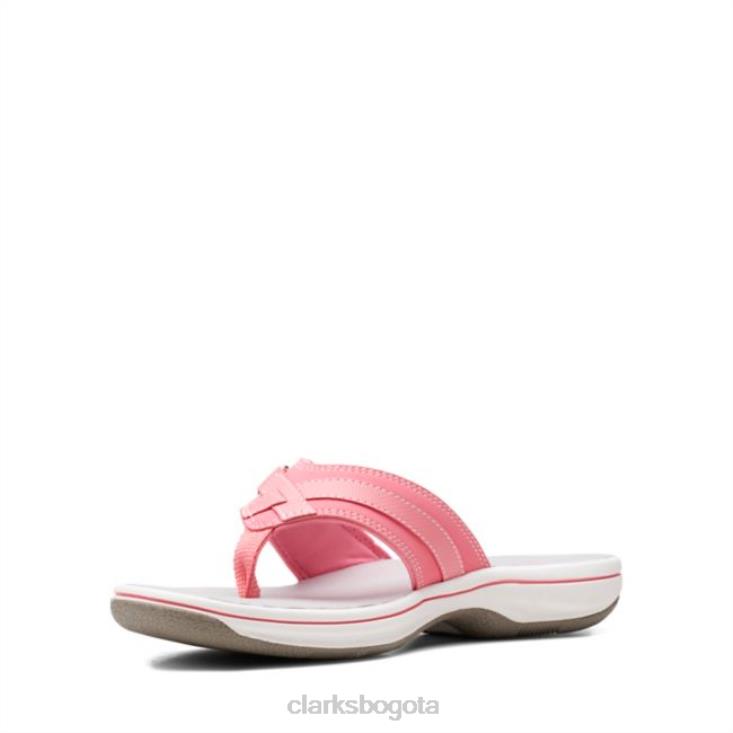 Clarks 0DX8L6409 clarks rosa brillante syn brisa mar rosa brillante syn mujer rosa brillante sin
