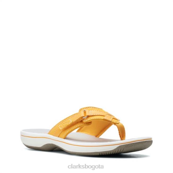Clarks 0DX8L6410 clarks brisa mar amarillo quemado bajo amarillo quemado bajo mujer amarillo quemado