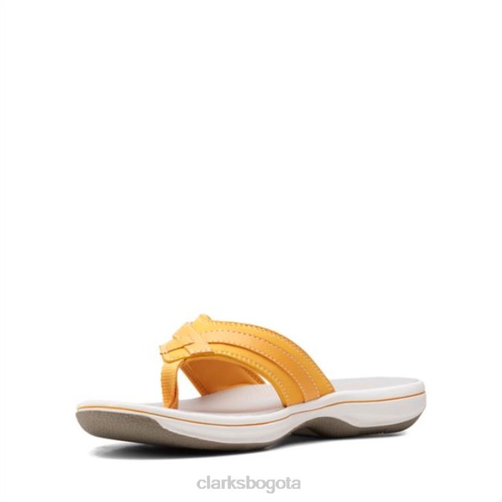 Clarks 0DX8L6410 clarks brisa mar amarillo quemado bajo amarillo quemado bajo mujer amarillo quemado