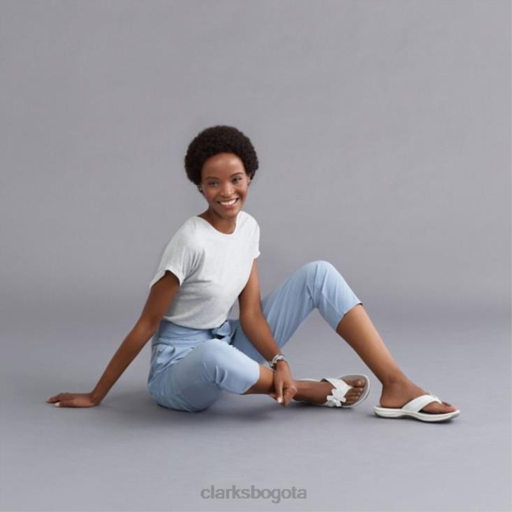 Clarks 0DX8L6424 clarks blancos brinkley flora blanco mujer blanco