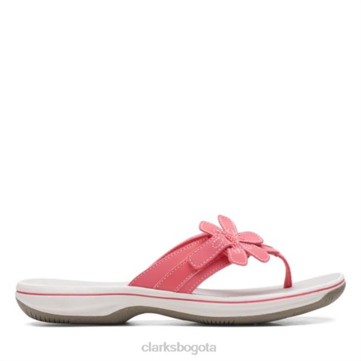 Clarks 0DX8L6426 clarks brinkley flora coral brillante coral brillante mujer coral brillante