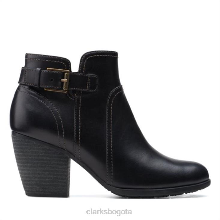 Clarks 0DX8L6432 cuero negro clarks bergen vibe cuero negro mujer cuero negro