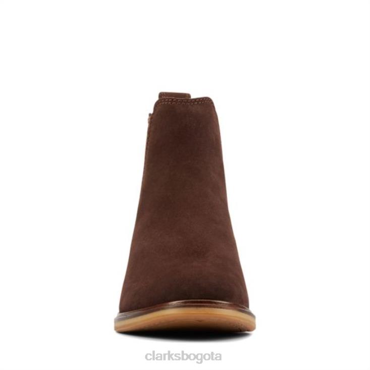 Clarks 0DX8L6435 ante marrón oscuro clarks clarkdale arlo ante marrón oscuro mujer gamuza marrón oscuro