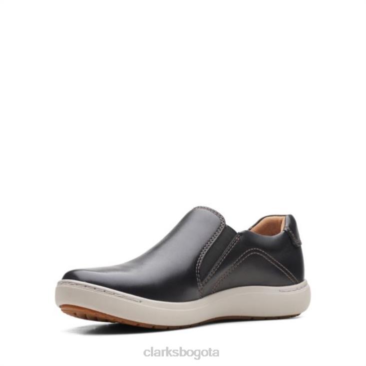 Clarks 0DX8L6442 clarks nalle stride cuero negro cuero negro mujer cuero negro