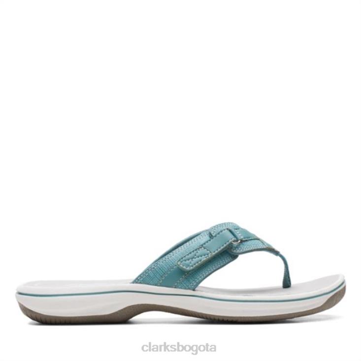 Clarks 0DX8L6453 brisa del mar verde azulado clarks verde azulado mujer verde azulado