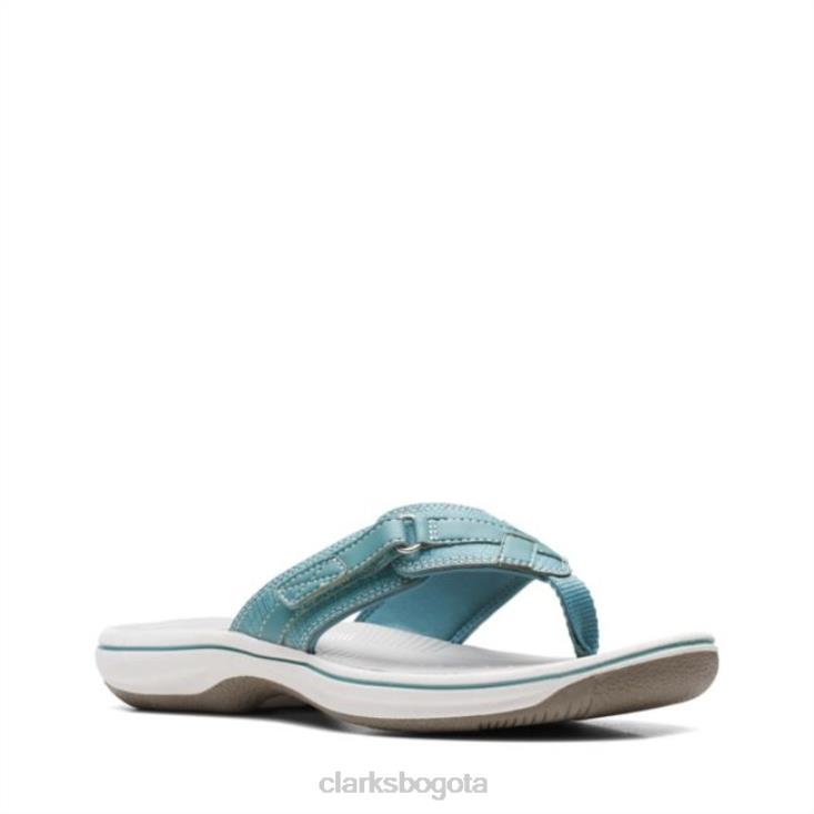 Clarks 0DX8L6453 brisa del mar verde azulado clarks verde azulado mujer verde azulado
