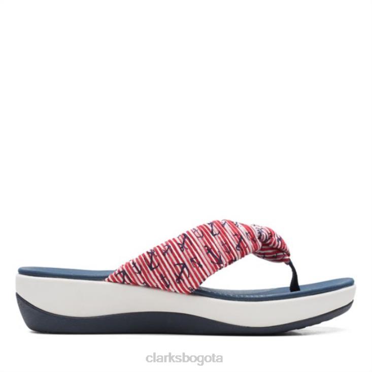 Clarks 0DX8L6456 rojo/blanco/azul clarks arla glison rojo/blanco/azul mujer rojo blanco azul