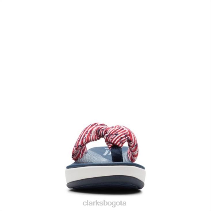 Clarks 0DX8L6456 rojo/blanco/azul clarks arla glison rojo/blanco/azul mujer rojo blanco azul