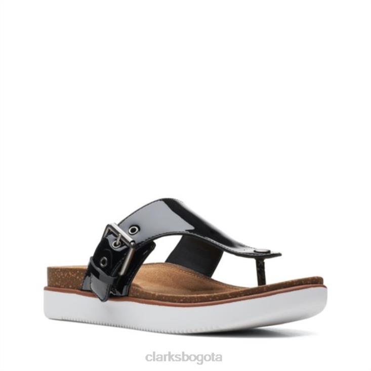 Clarks 0DX8L6464 charol negro clarks elayne step charol negro mujer charol negro