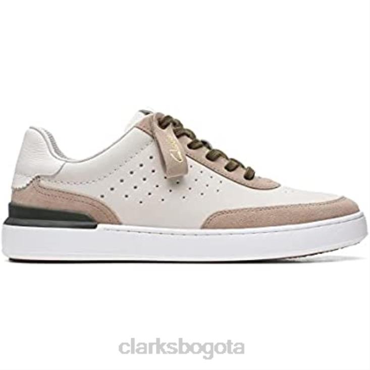 Clarks 0DX8L647 Zapatos Court Lite Tor Nubuck Off White Combi Clarks unisexo