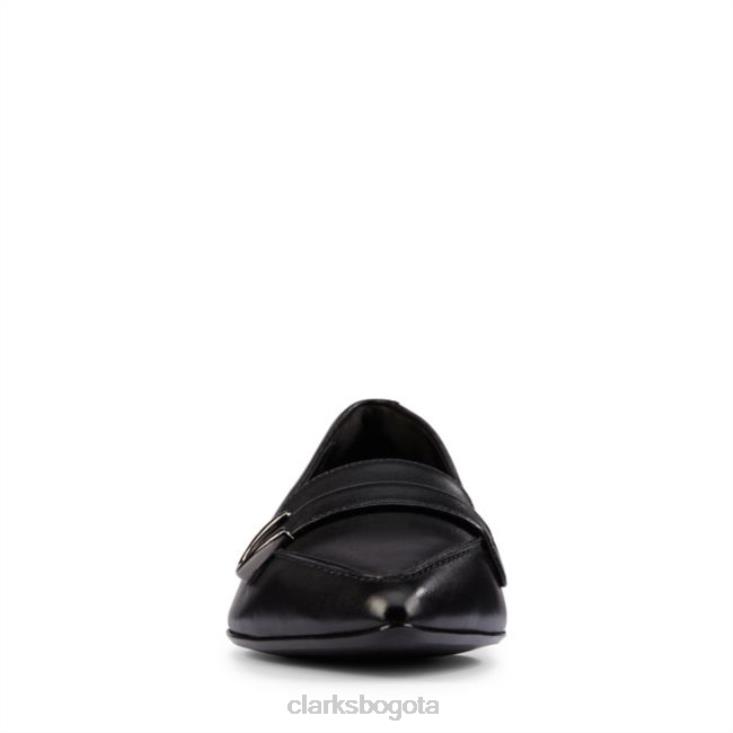 Clarks 0DX8L6472 cuero negro clarks laina 15 hebilla cuero negro unisexo cuero negro